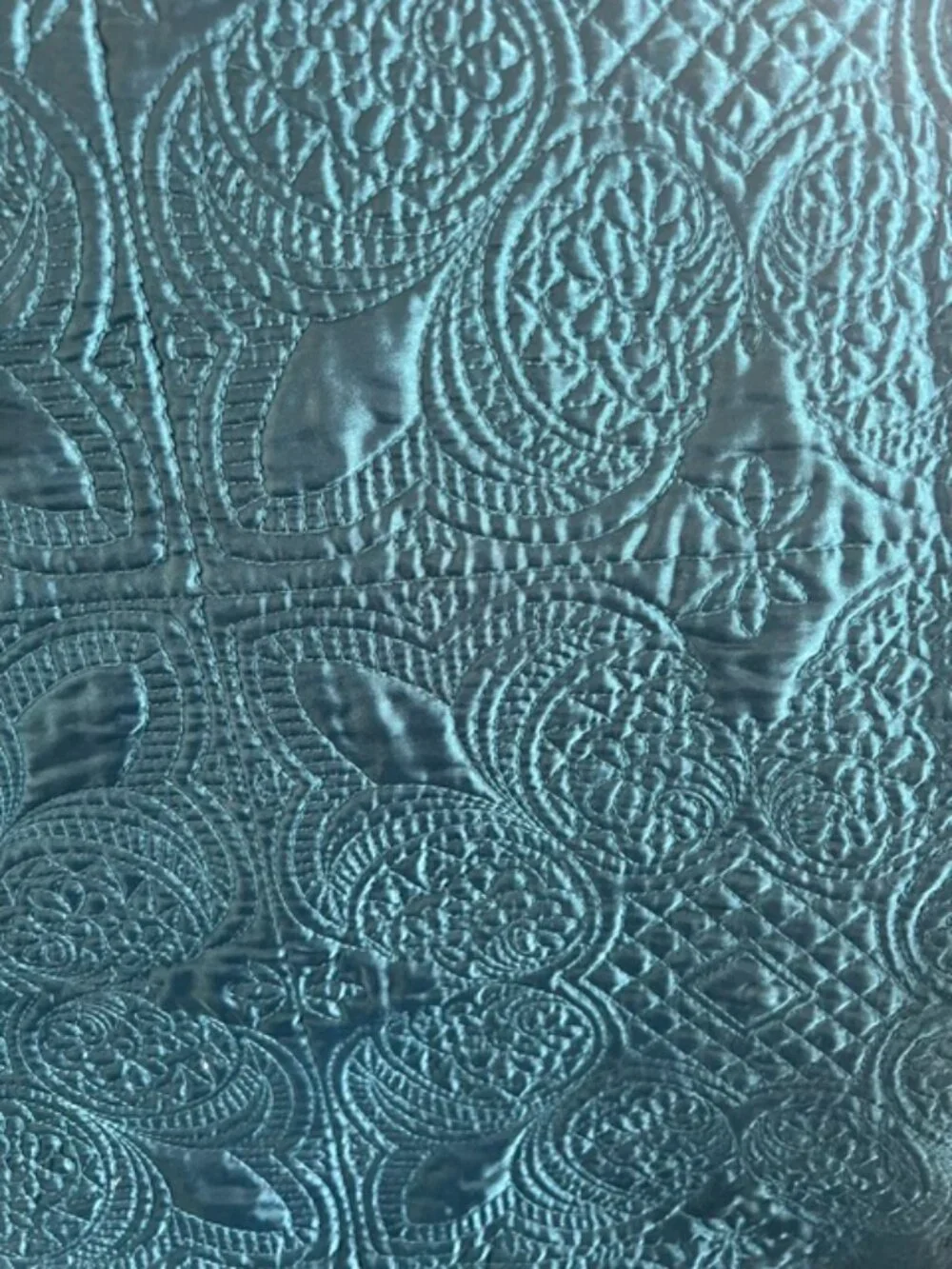 Embossed Quilted Throw - Home 50 X 70 - Turquoise -